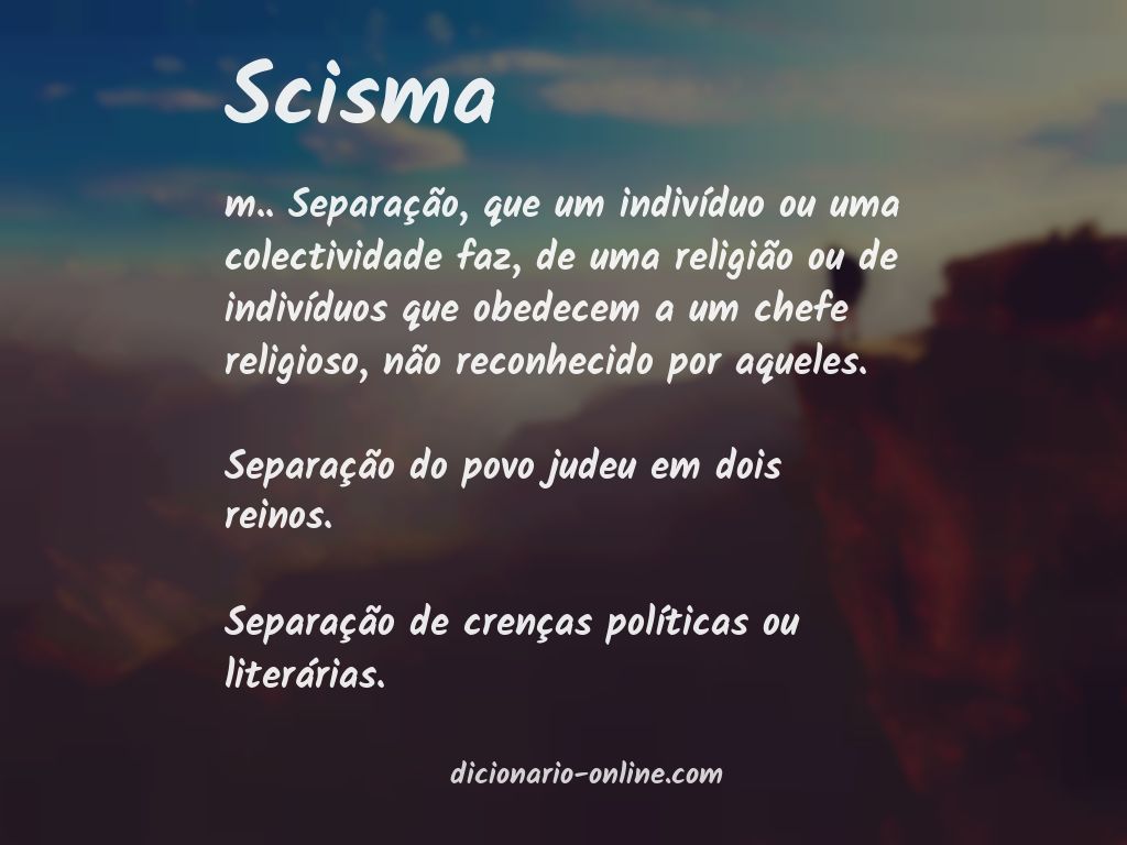 Significado de scisma