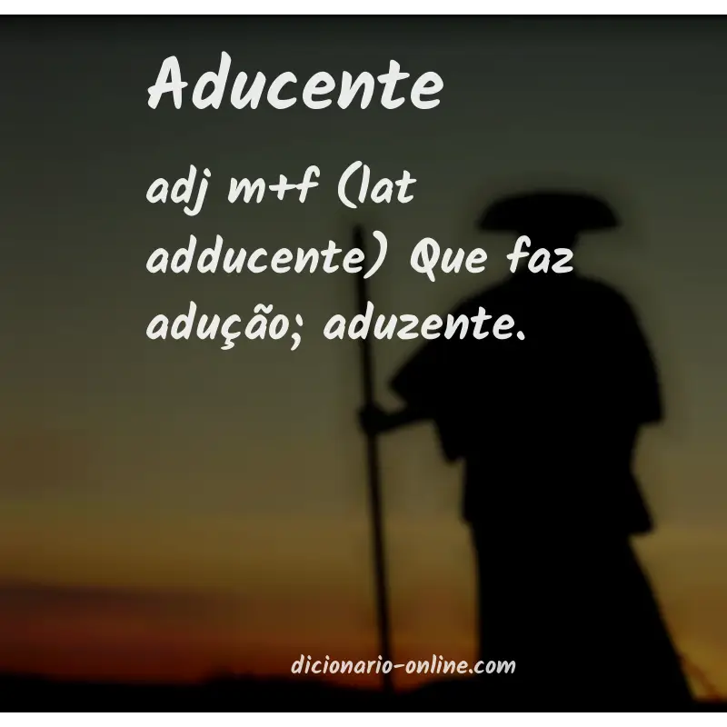 Significado de aducente