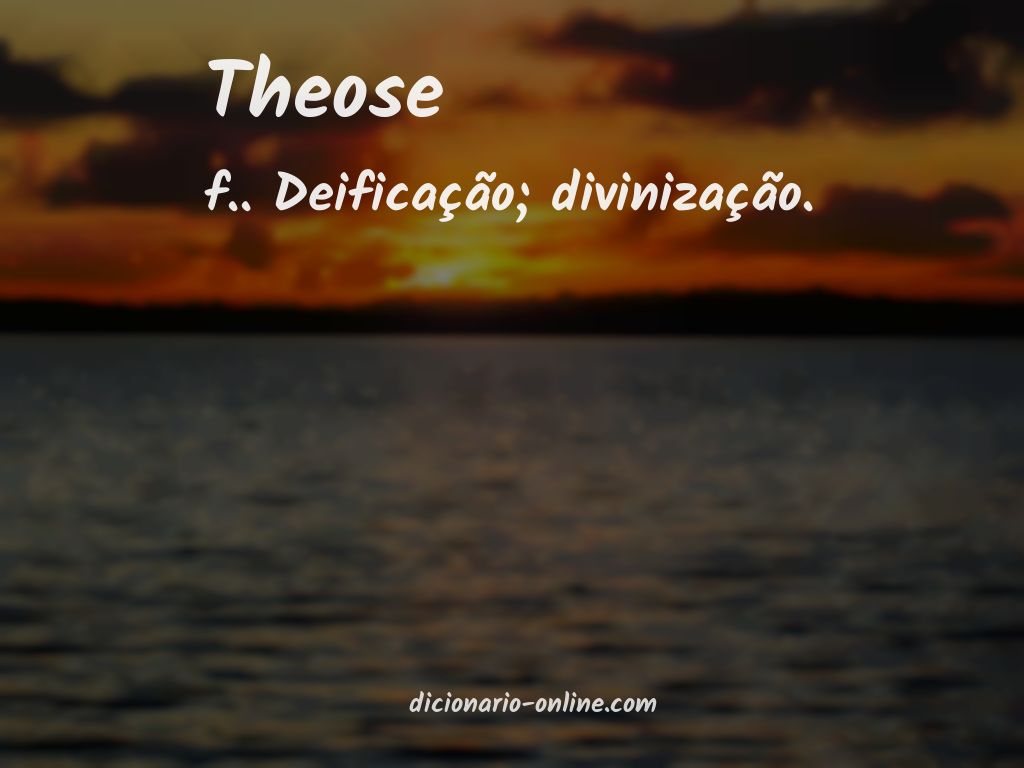 Significado de theose