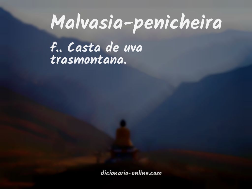 Significado de malvasia-penicheira