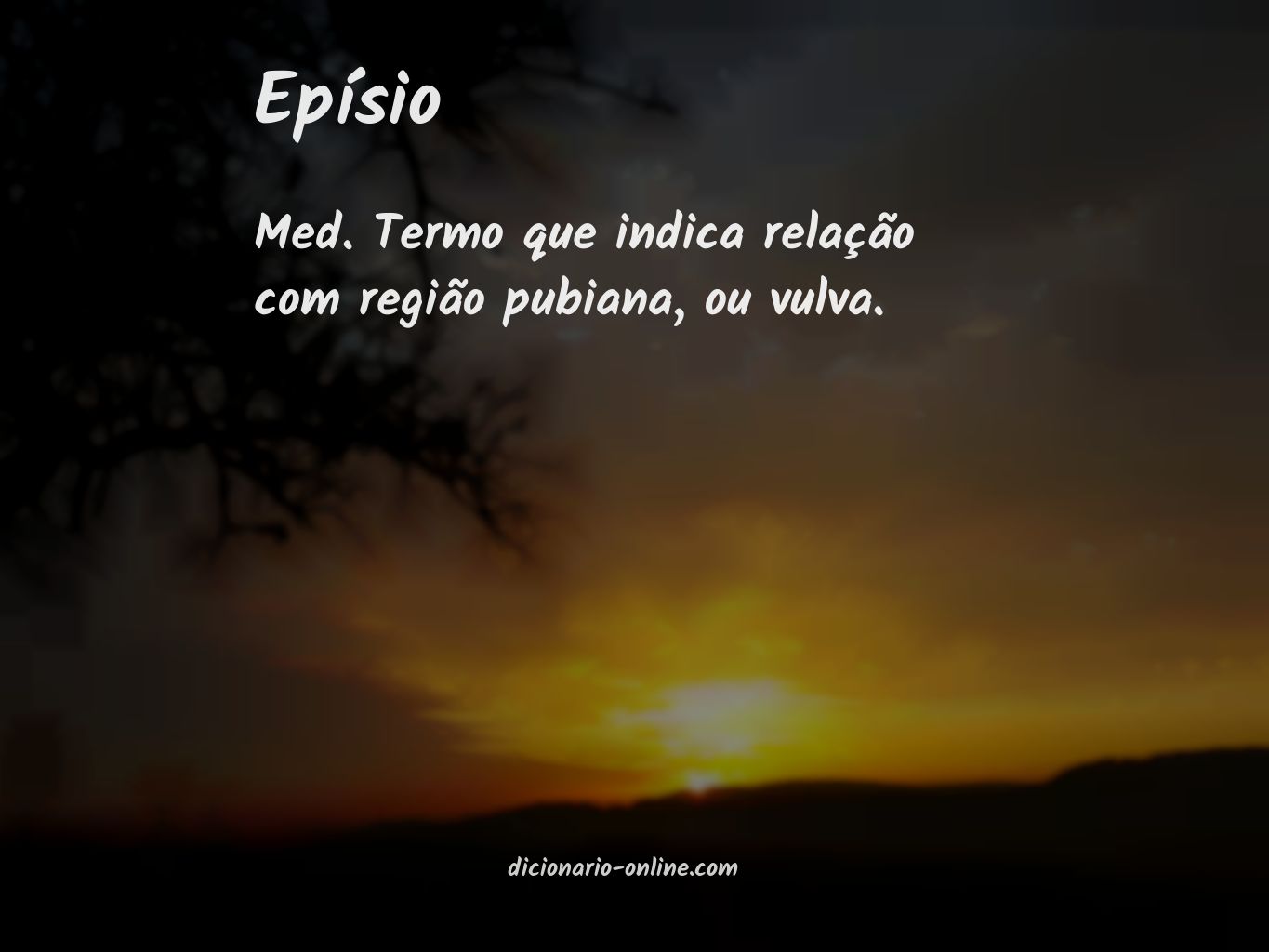 Significado de epísio