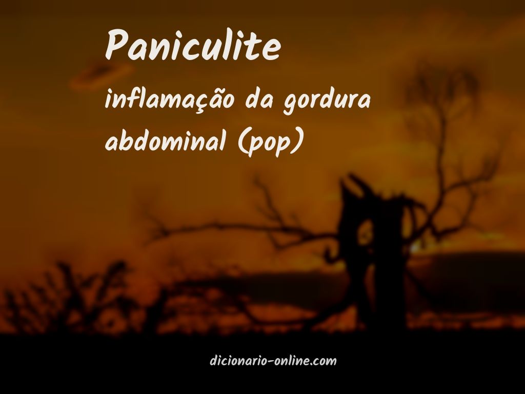 Significado de paniculite