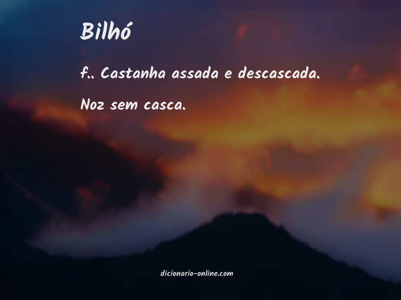 Significado de bilhó