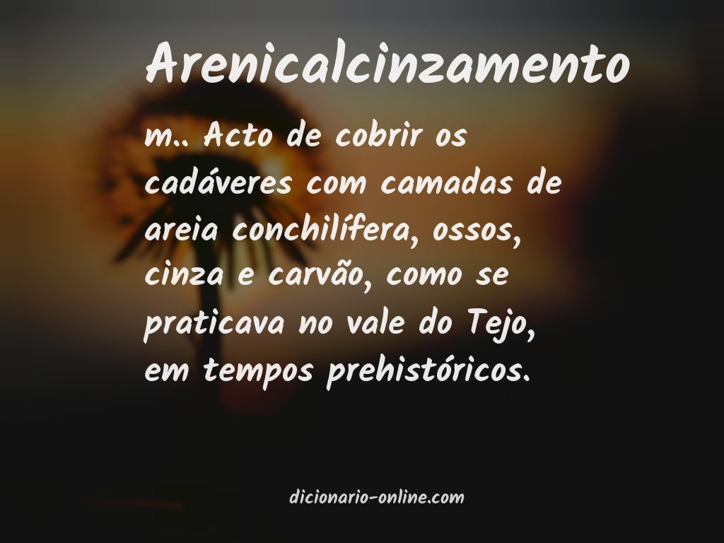 Significado de arenicalcinzamento