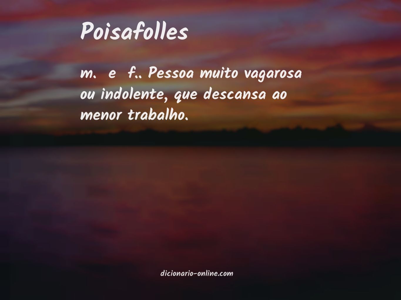 Significado de poisafolles