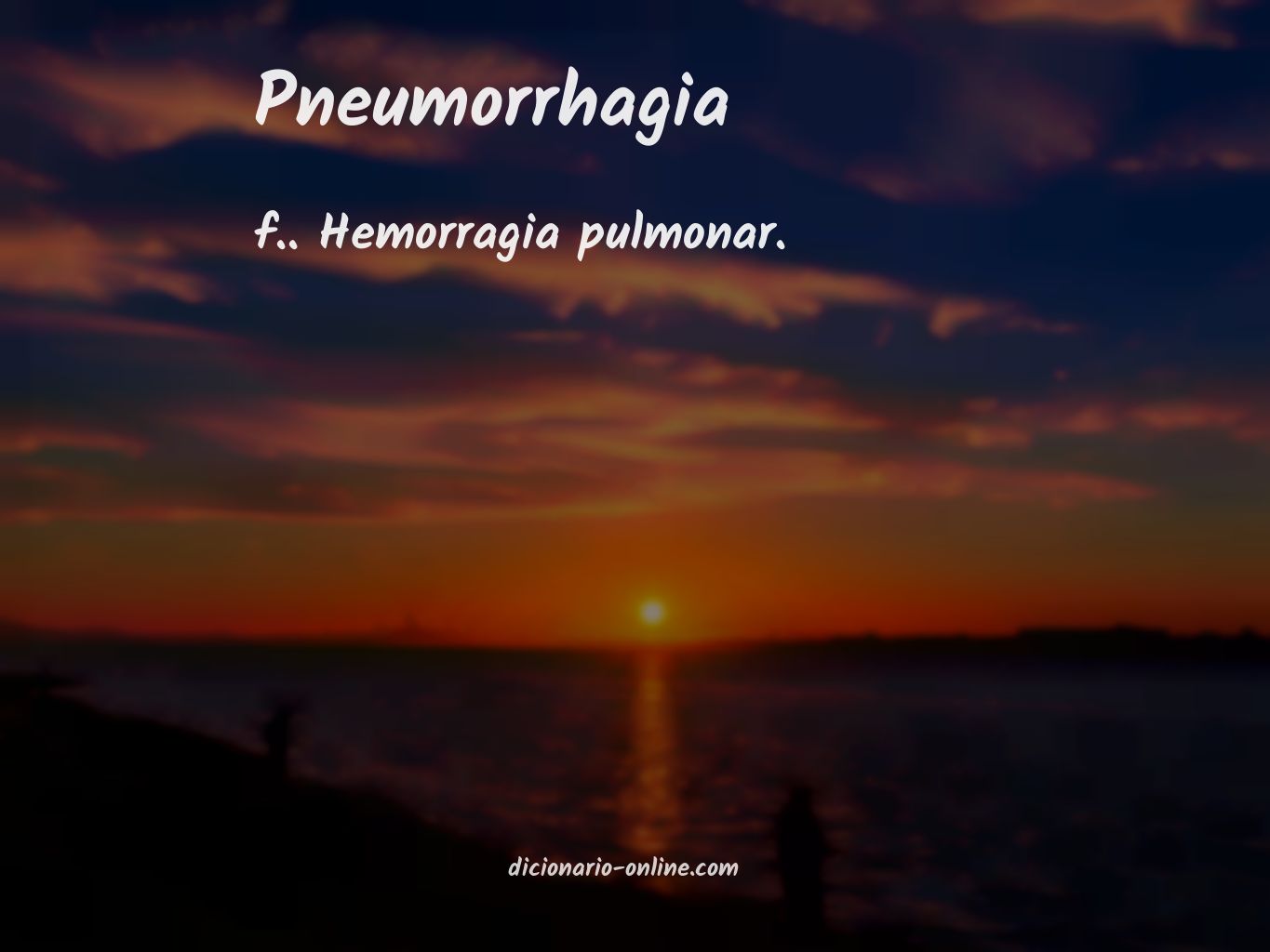 Significado de pneumorrhagia