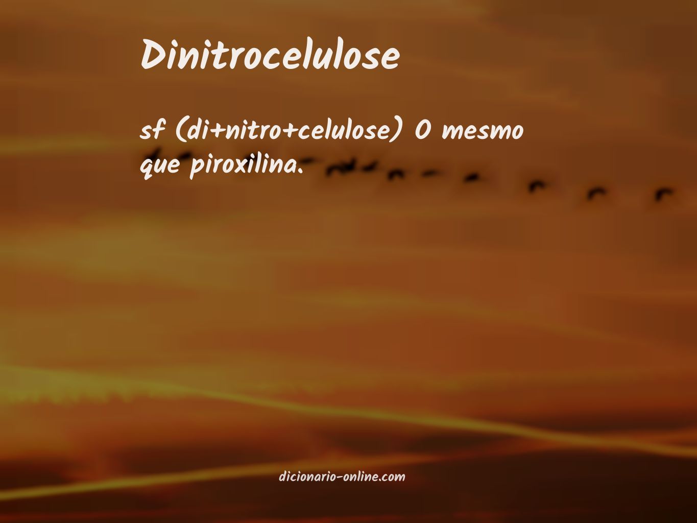 Significado de dinitrocelulose