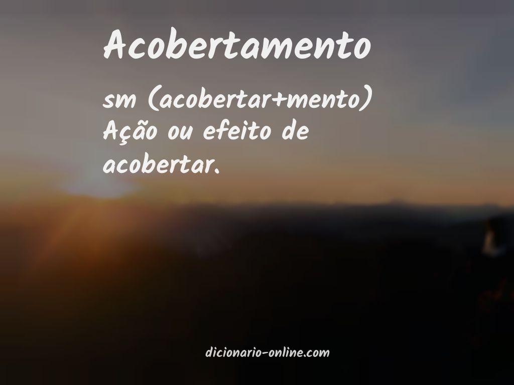 Significado de acobertamento