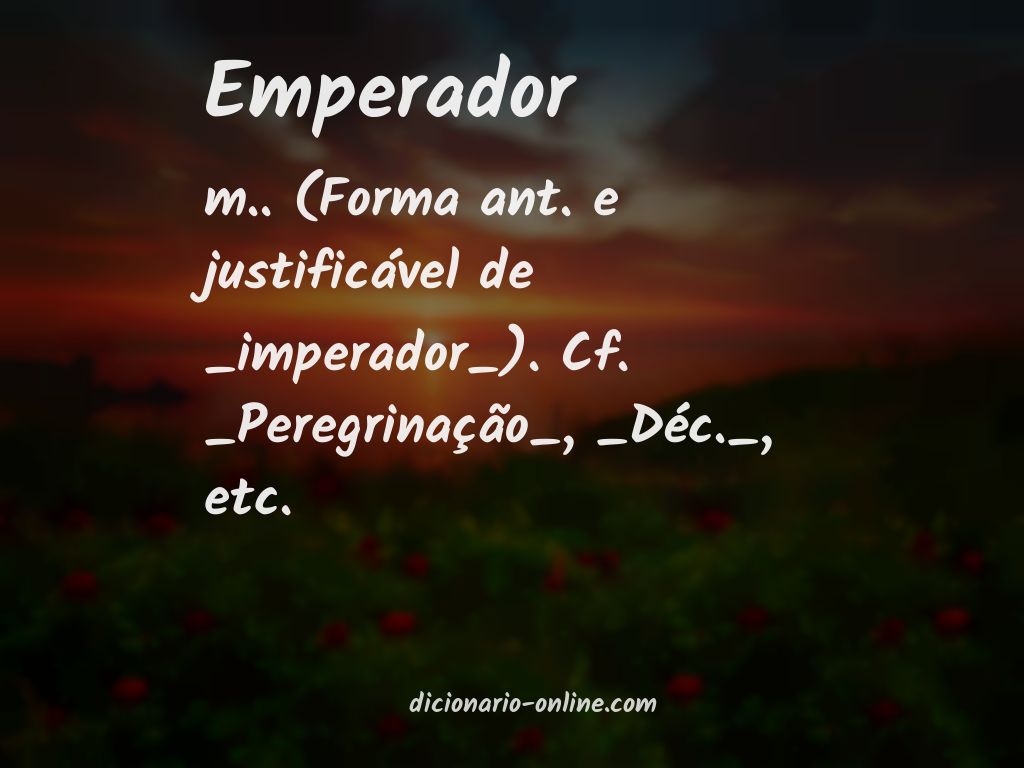 Significado de emperador