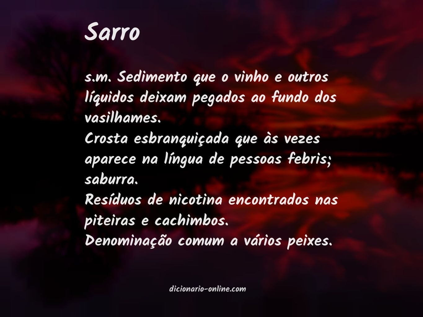 Significado de sarro