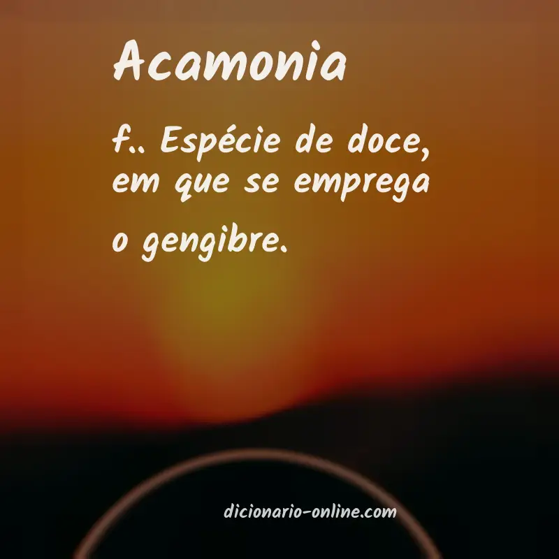 Significado de acamonia