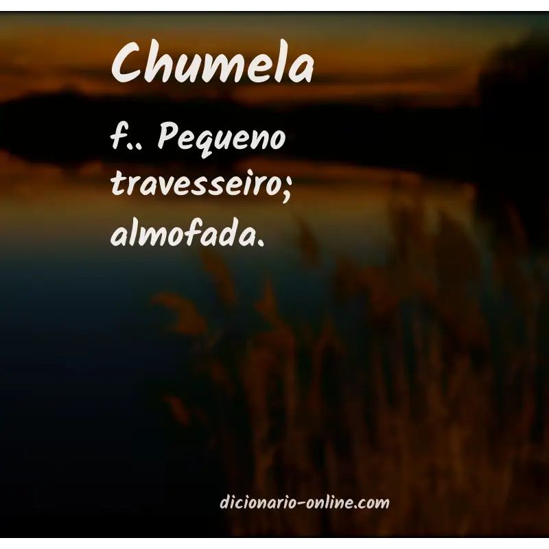 Significado de chumela