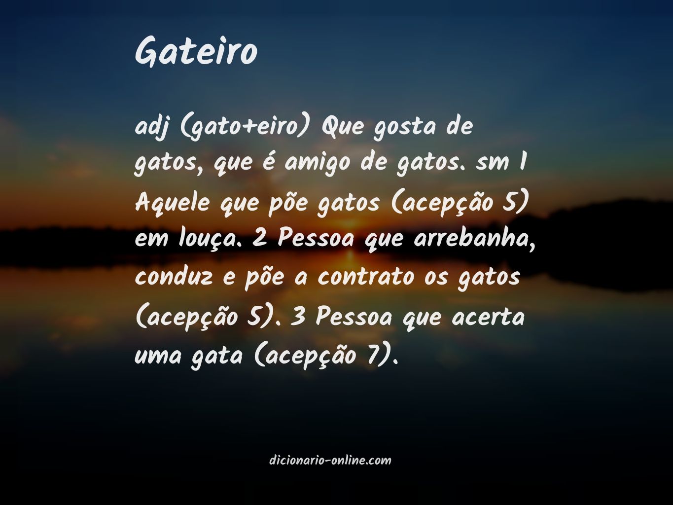 Significado de gateiro