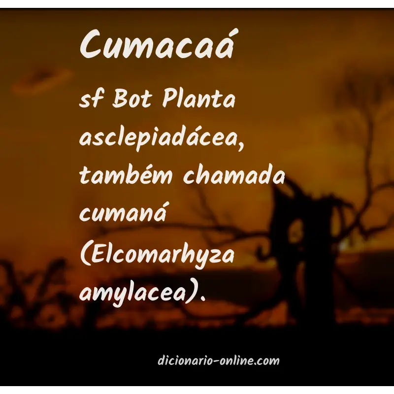 Significado de cumacaá