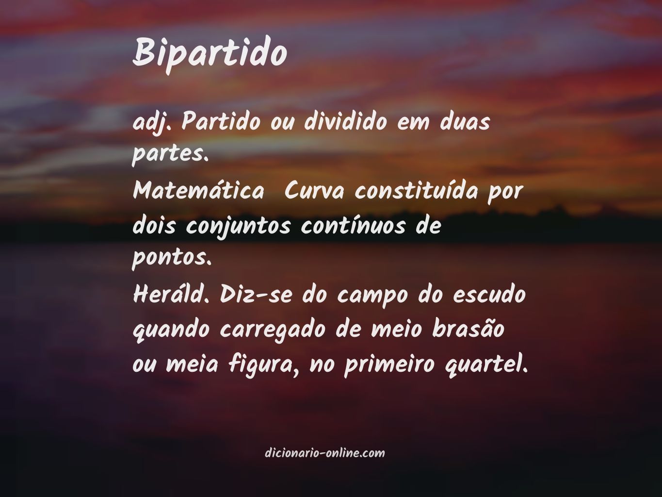 Significado de bipartido