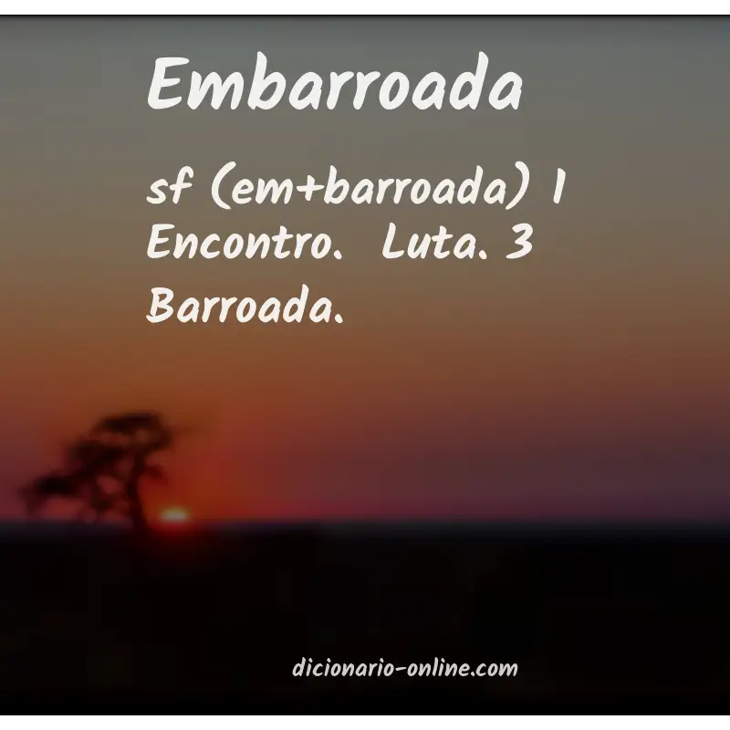 Significado de embarroada
