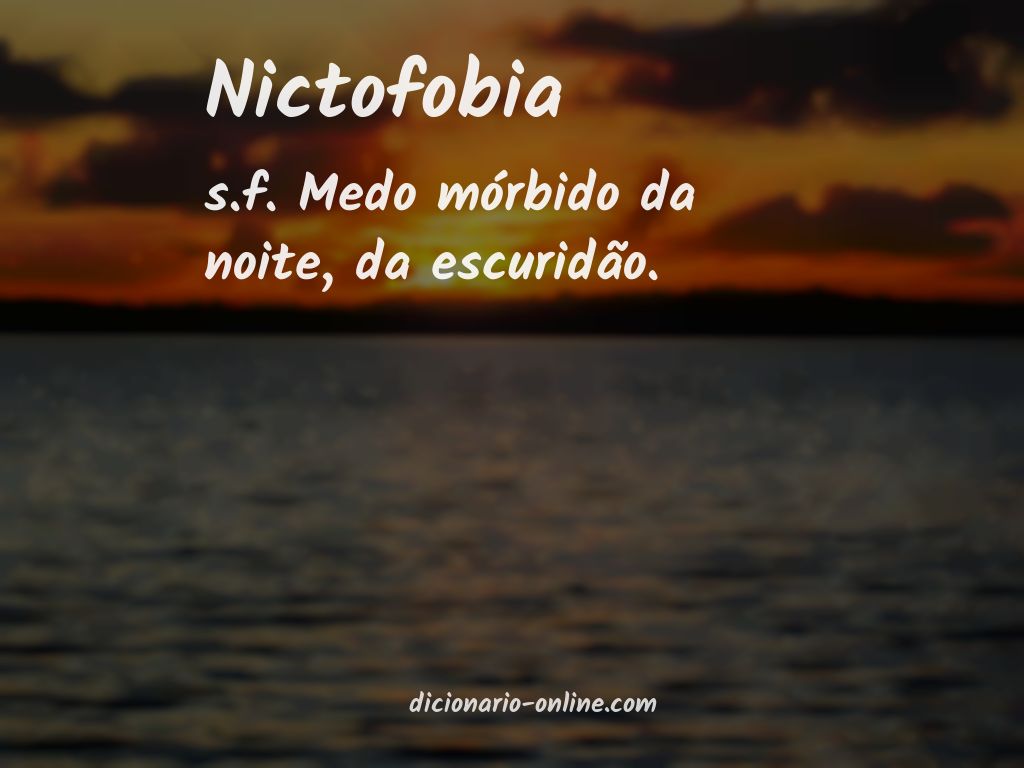 Significado de nictofobia