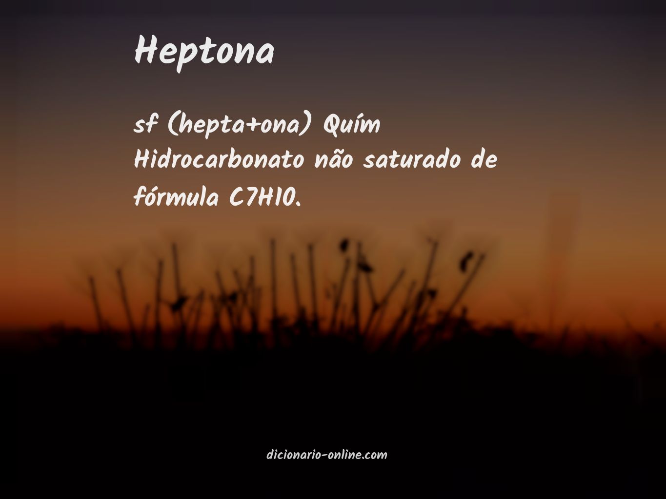 Significado de heptona