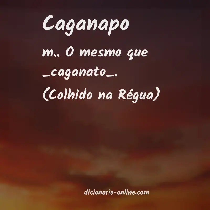 Significado de caganapo