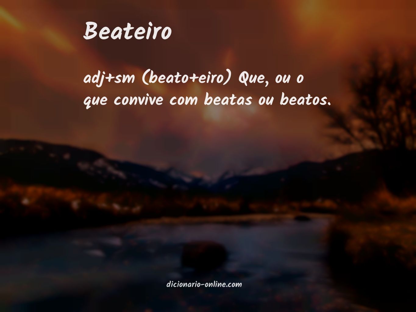 Significado de beateiro