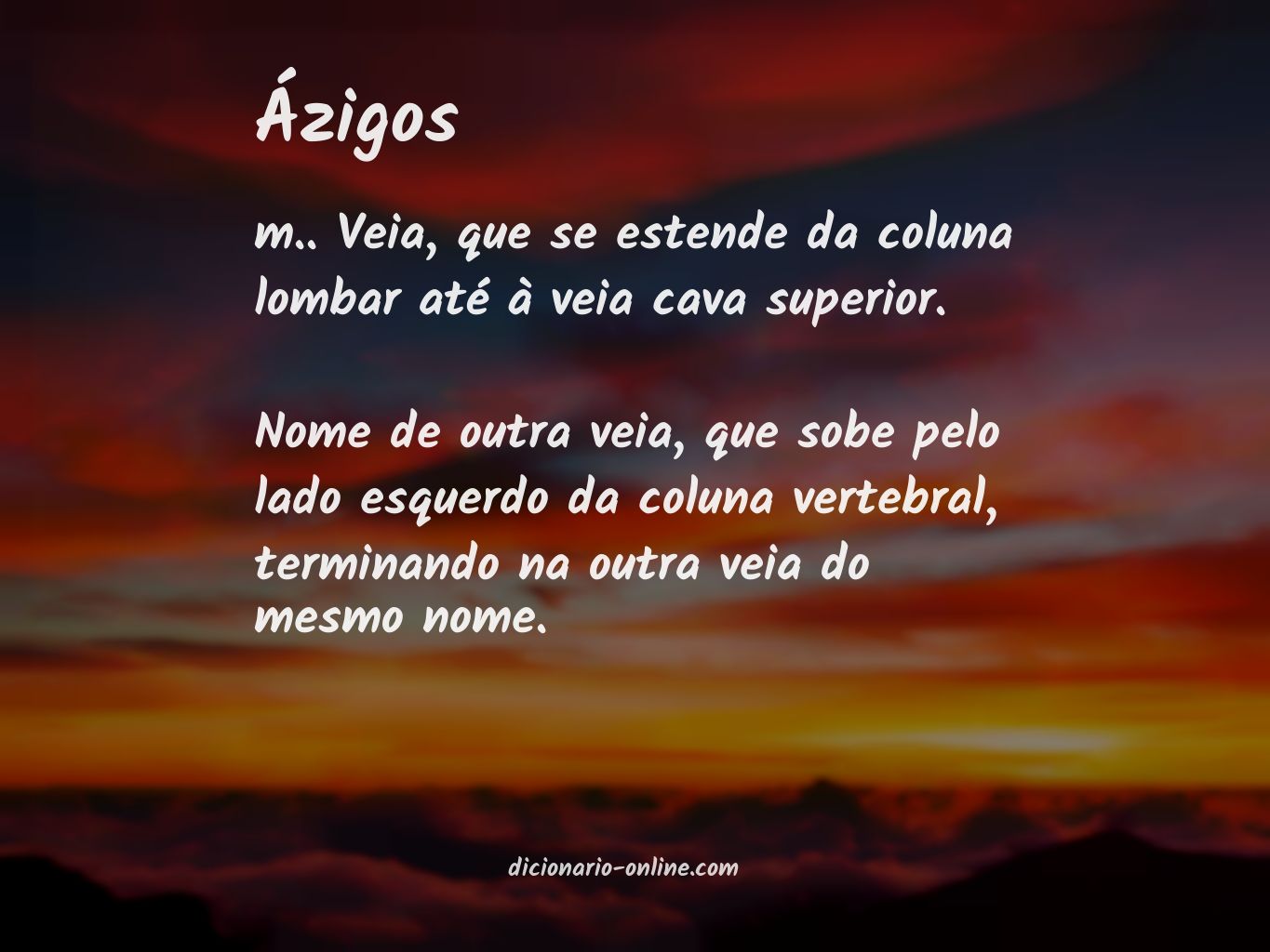 Significado de ázigos