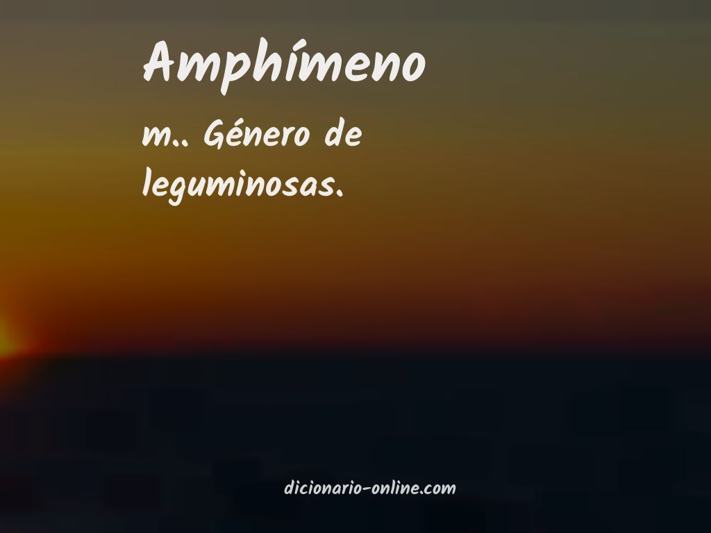 Significado de amphímeno