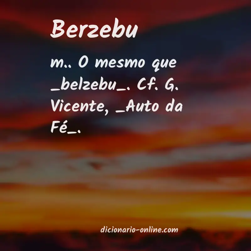 Significado de berzebu