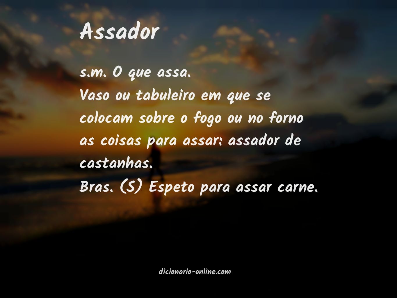 Significado de assador