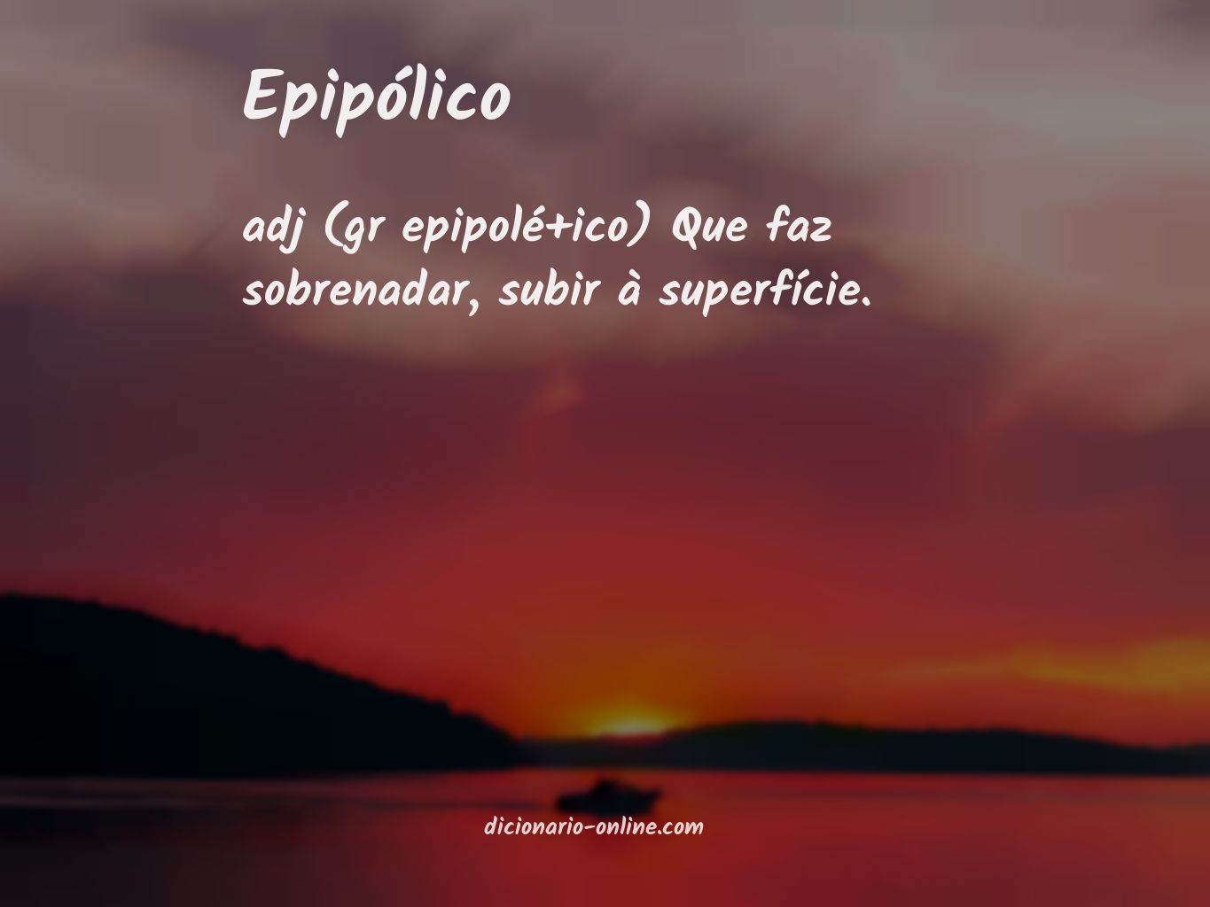 Significado de epipólico