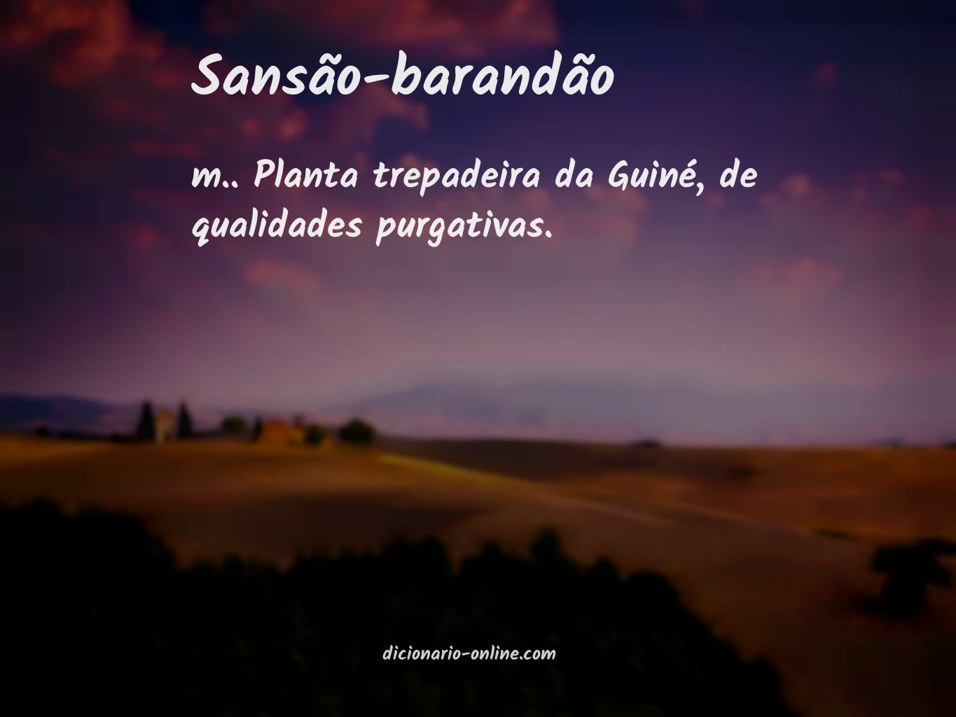 Significado de sansão-barandão