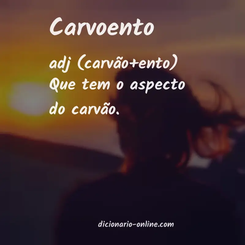 Significado de carvoento