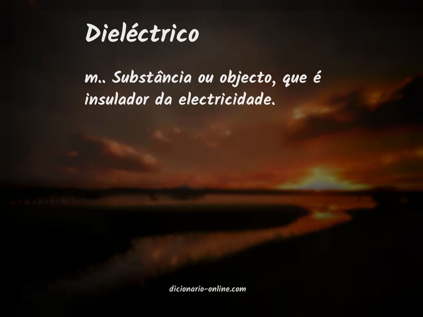 Significado de dieléctrico