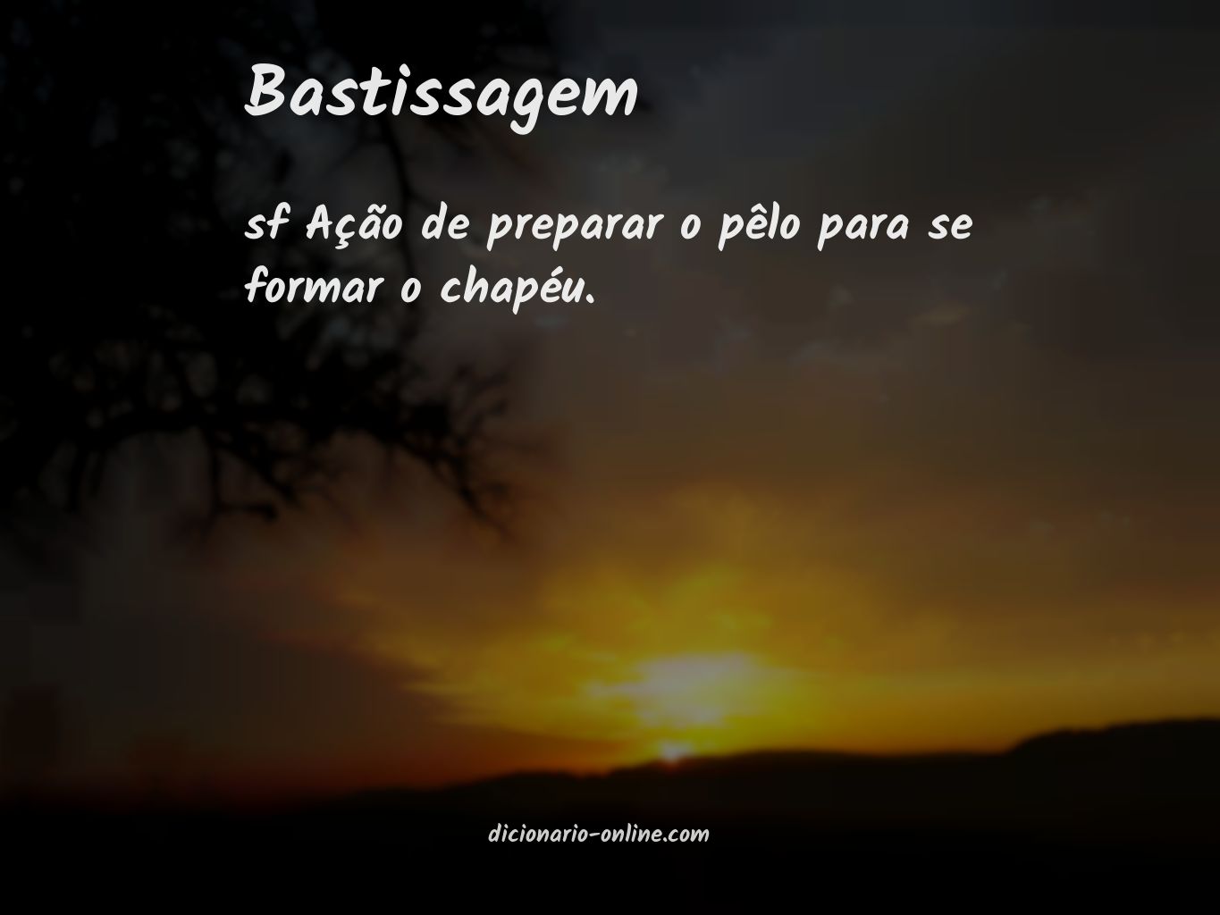 Significado de bastissagem