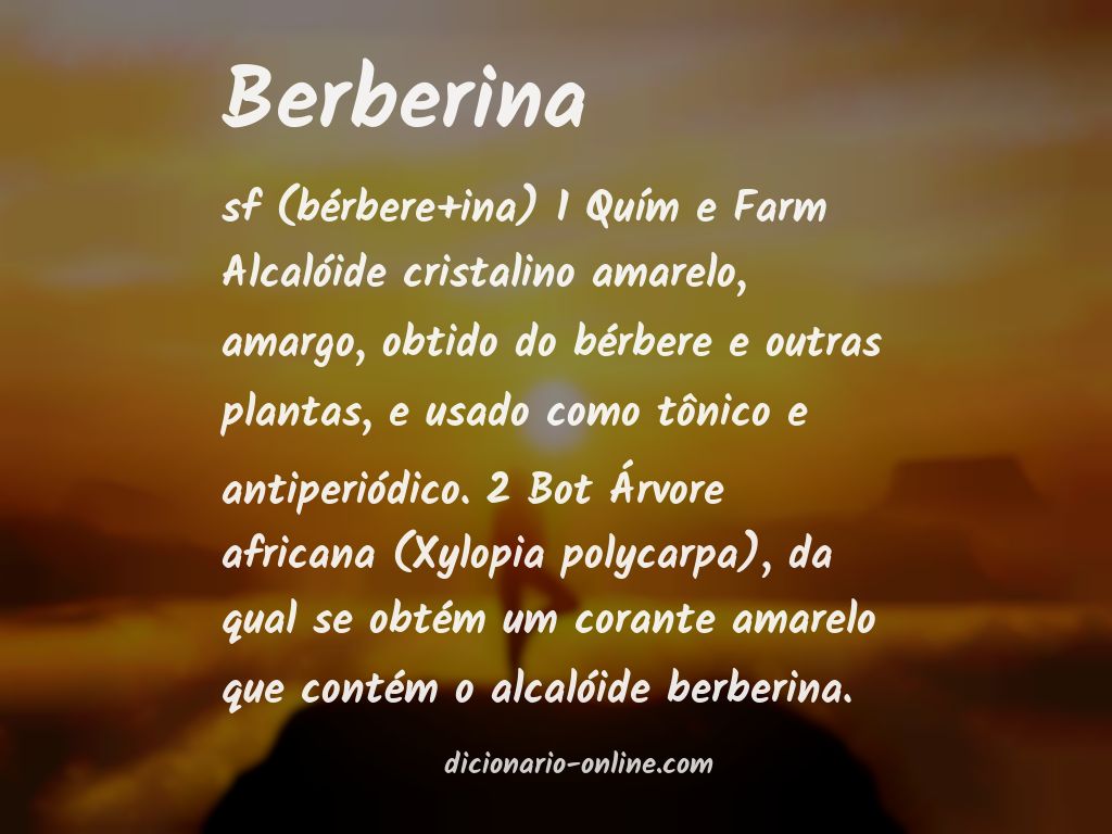 Significado de berberina