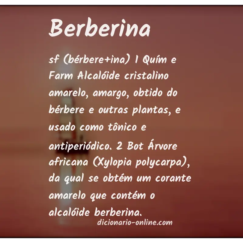 Significado de berberina