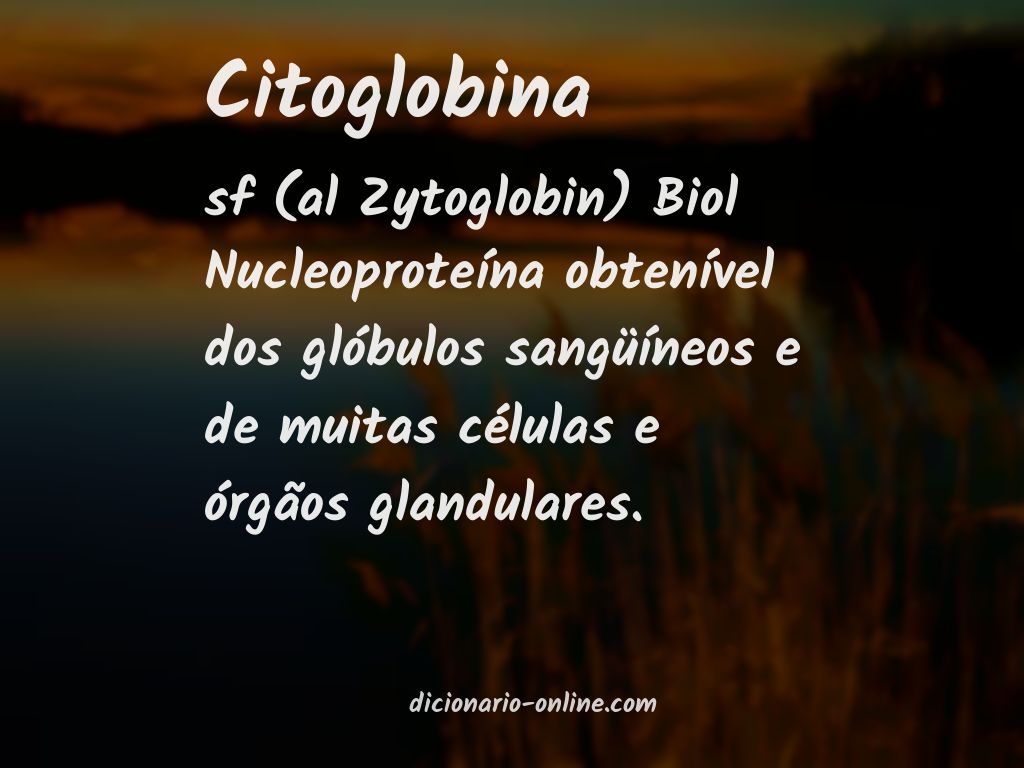 Significado de citoglobina