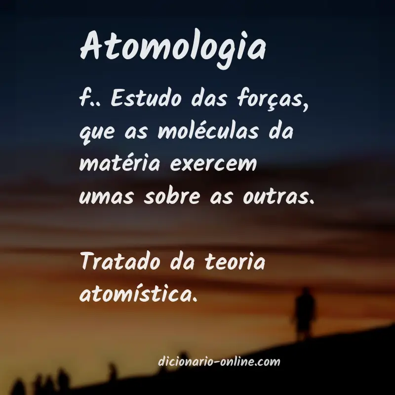 Significado de atomologia
