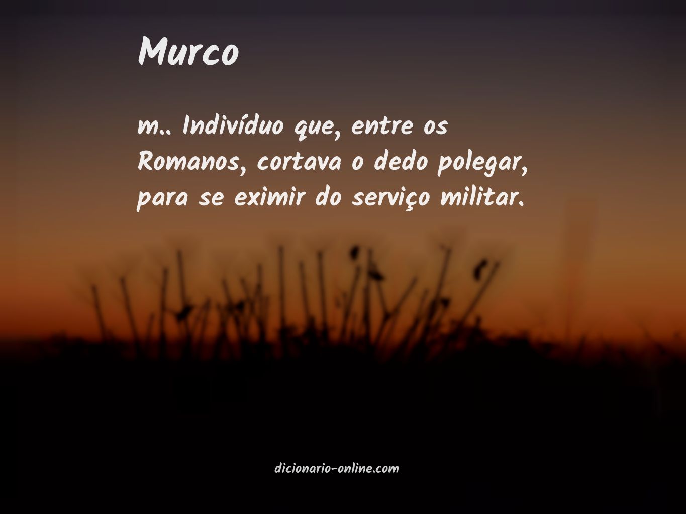 Significado de murco