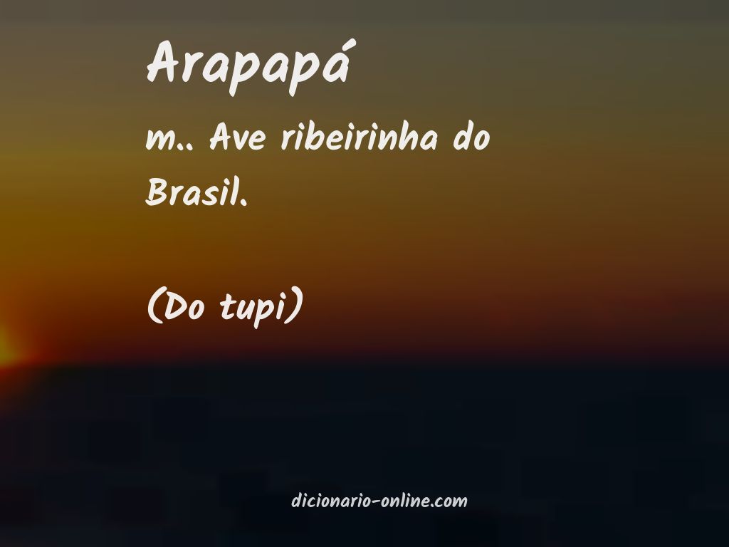 Significado de arapapá