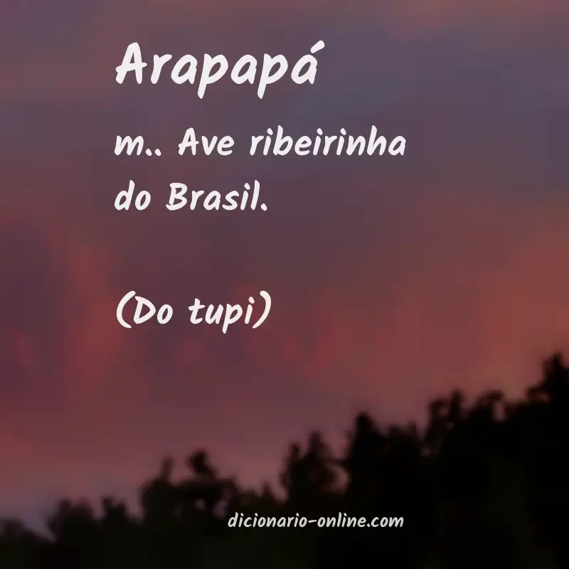 Significado de arapapá