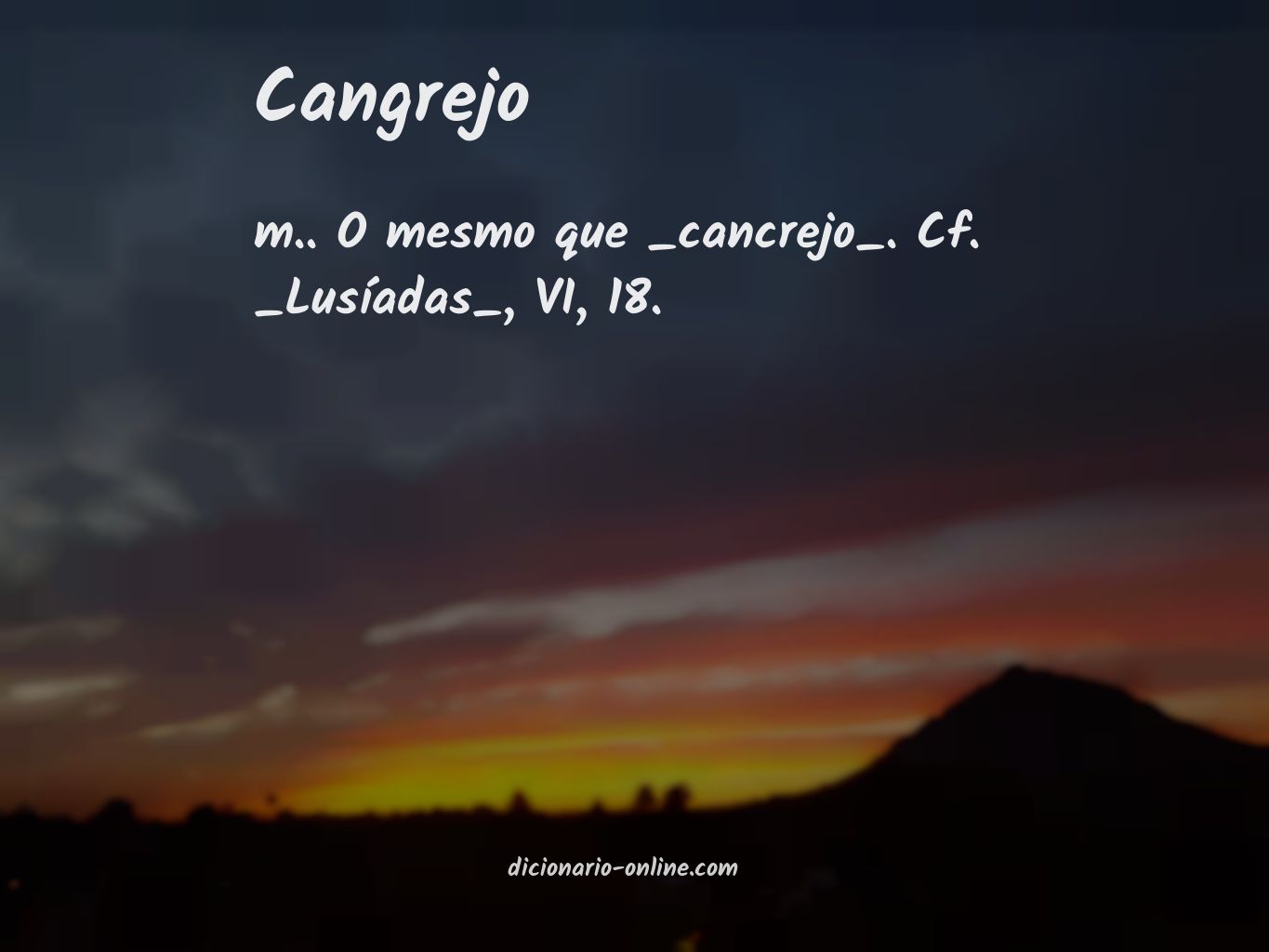 Significado de cangrejo