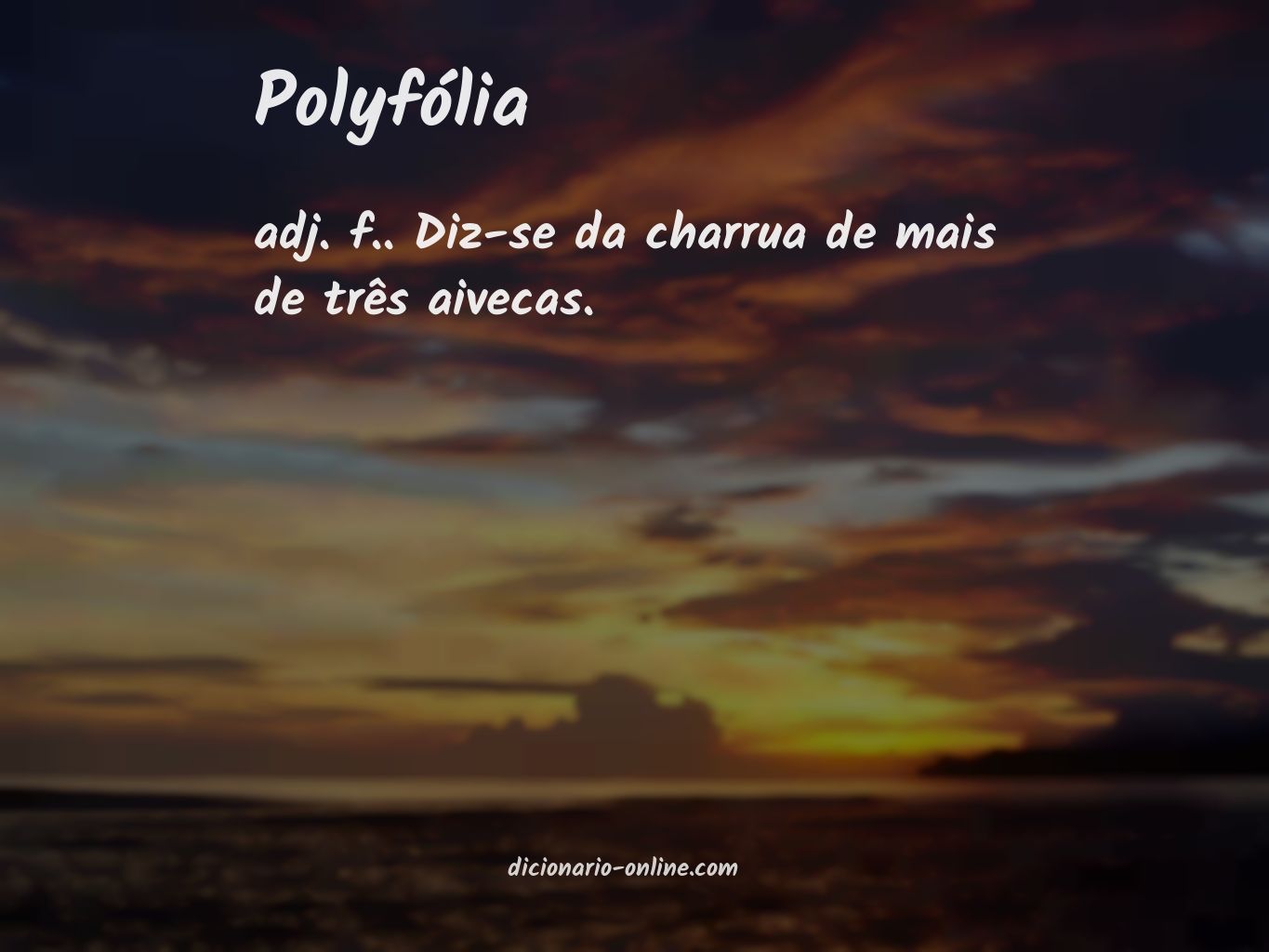 Significado de polyfólia