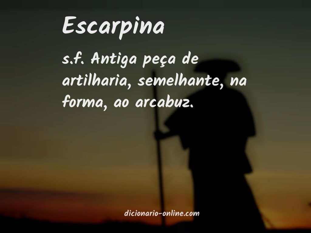 Significado de escarpina