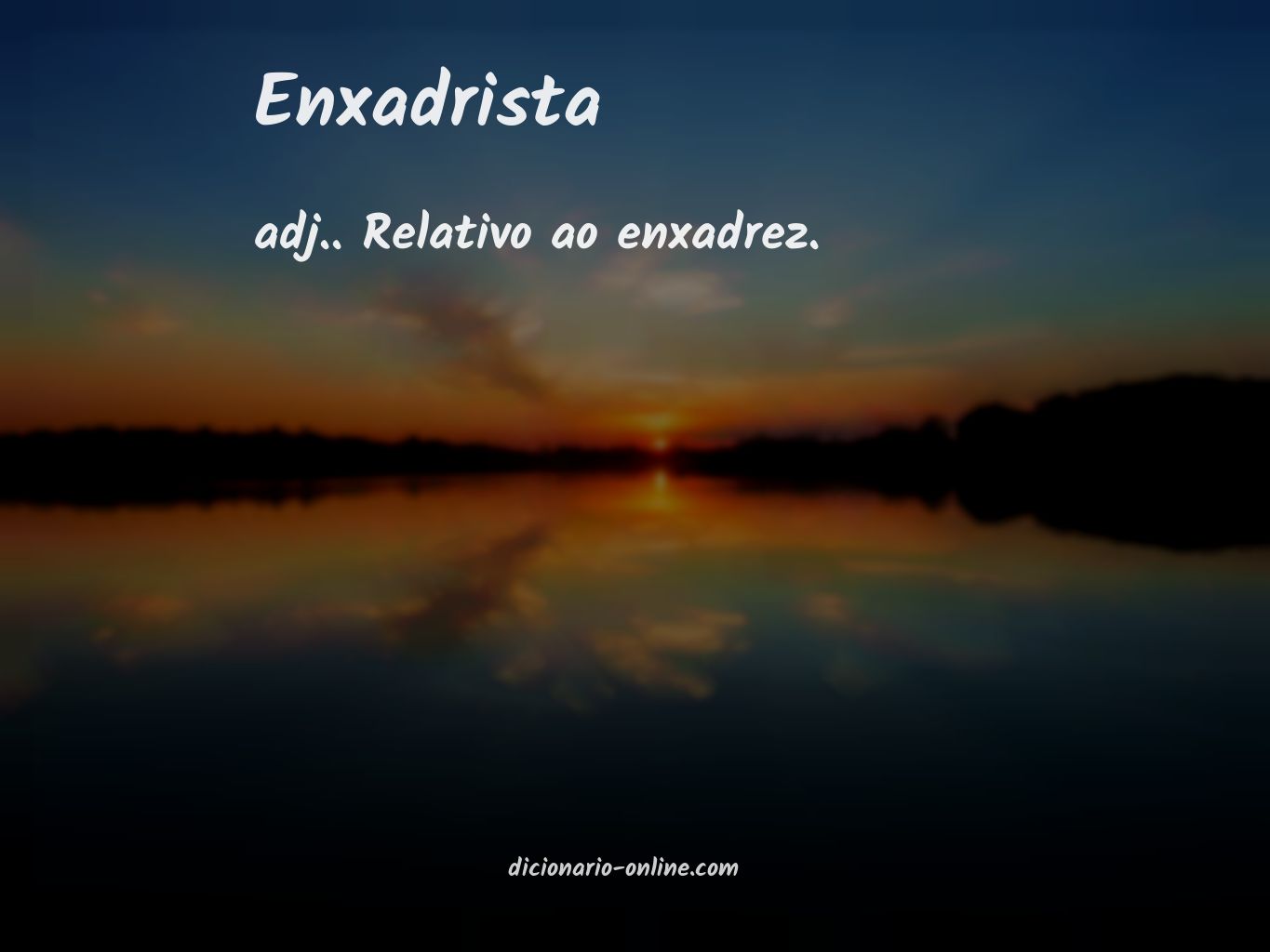 Significado de enxadrista