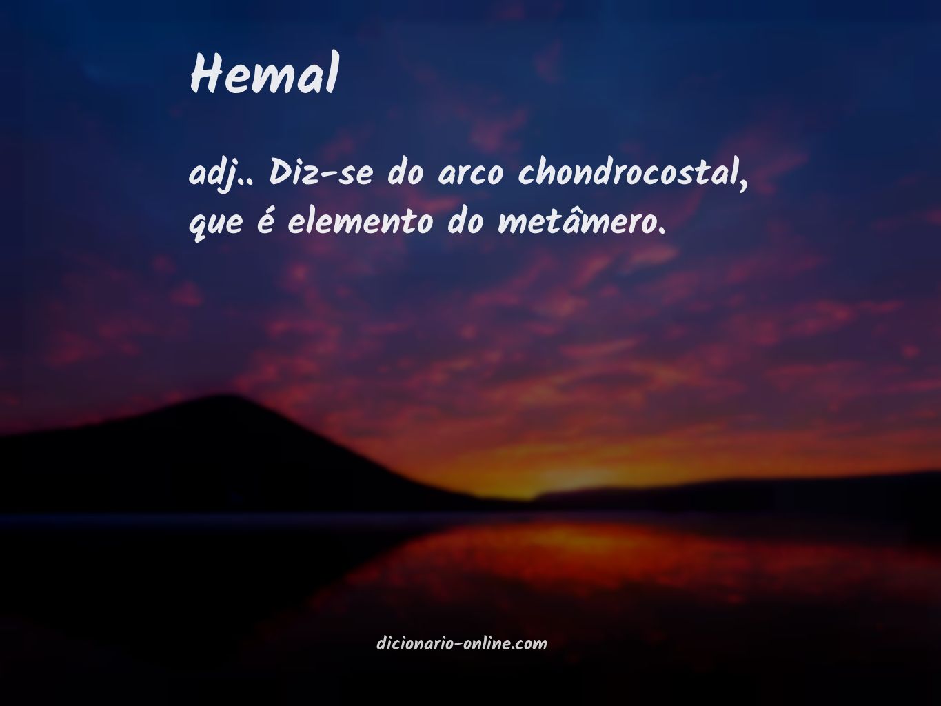 Significado de hemal