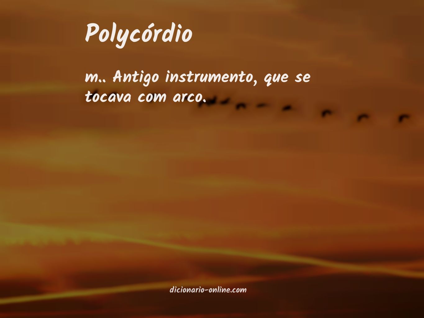 Significado de polycórdio