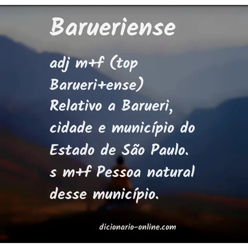 Significado de barueriense