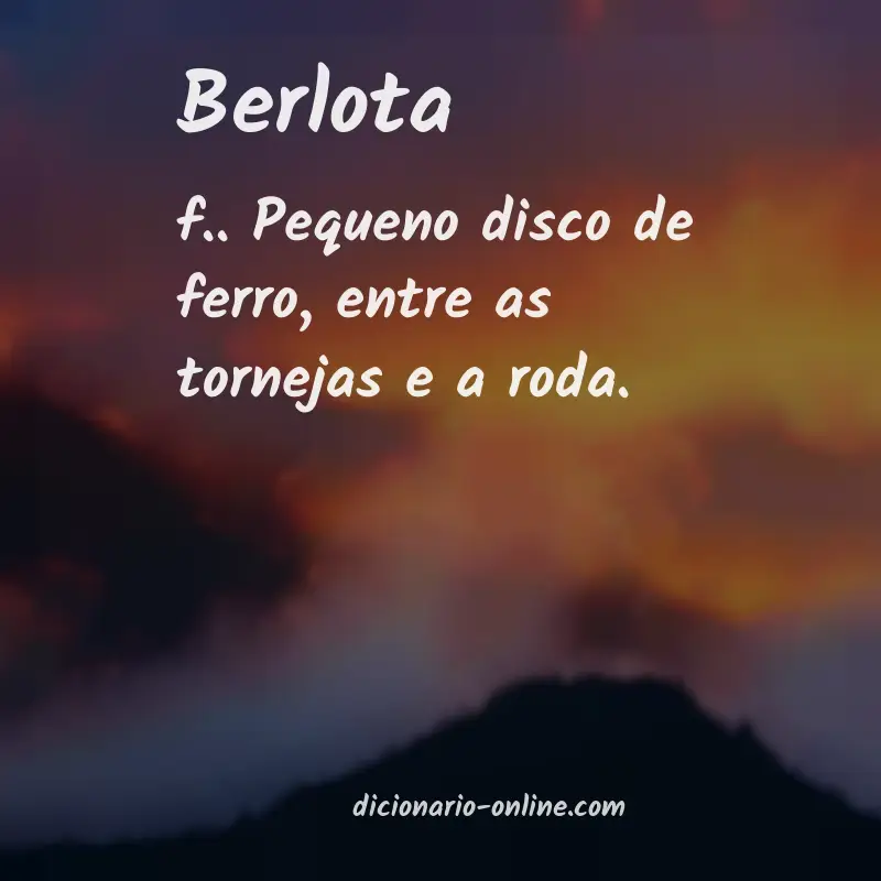 Significado de berlota