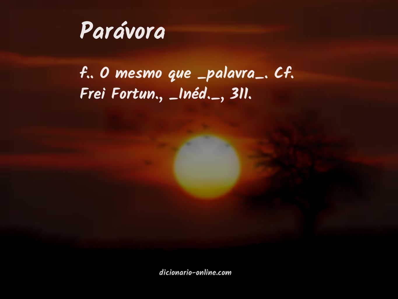 Significado de parávora