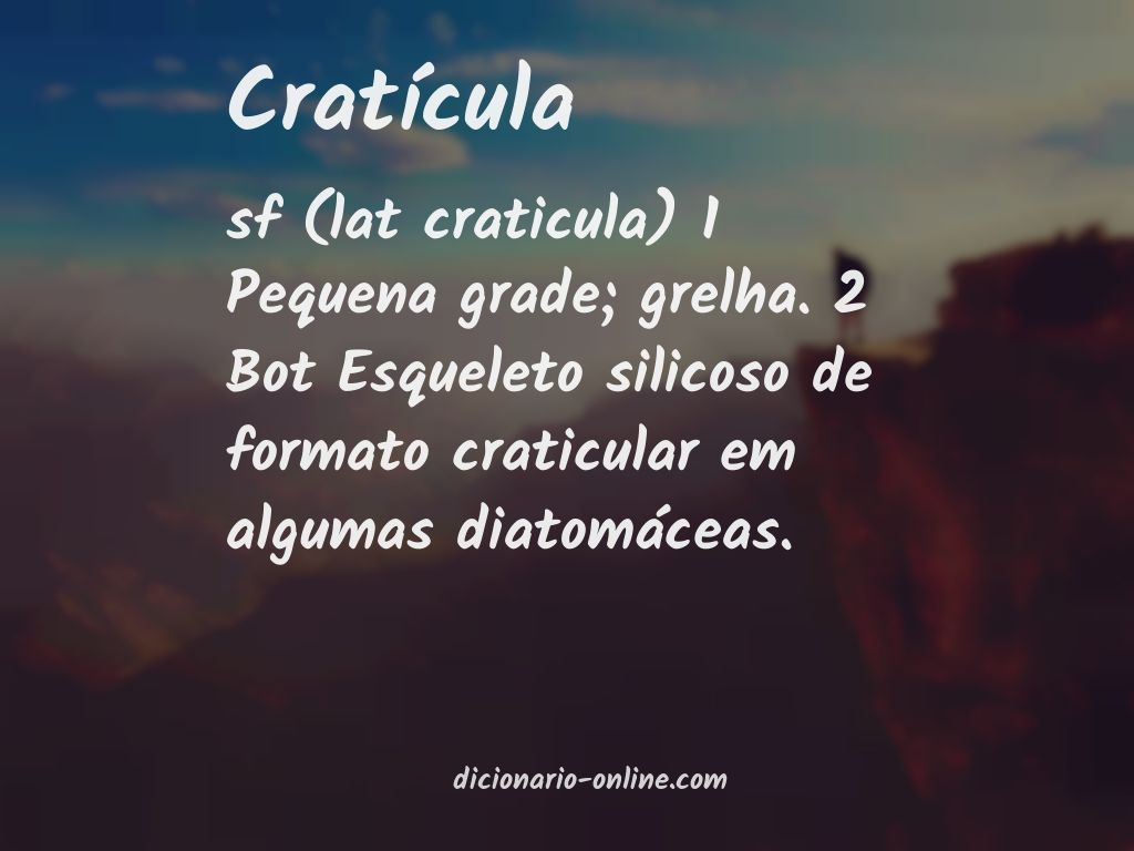 Significado de cratícula